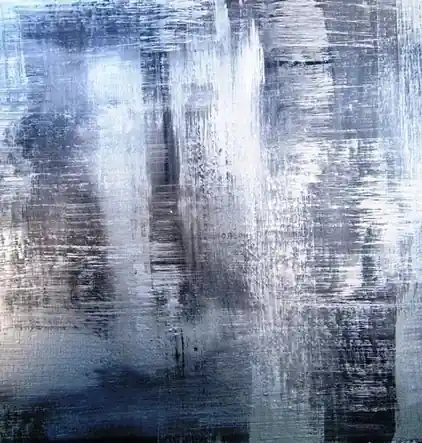 Blue and white panel: abstract finish by Renaissance Revival Painting