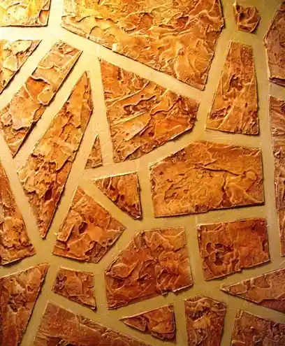 Flagstone wall: faux stone, feature wall, painted by Renaissance Revival Painting