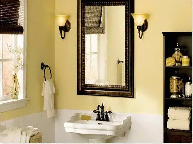 Yellow bath: interior painting of a bath by Renaissance Revival Painting