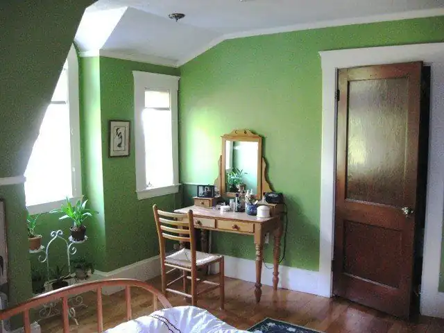 Green study: interior painting of a study by Renaissance Revival Painting